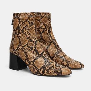 Zara Ankle Boot - Snakeskin